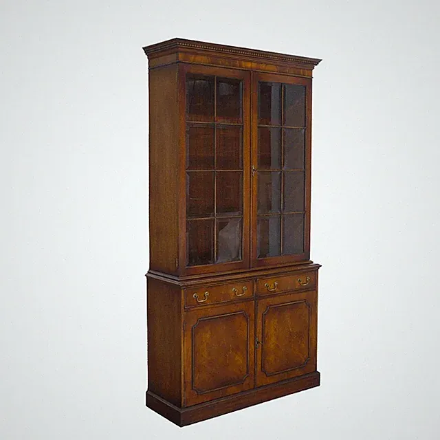 Bücherschrank Bevan Funnell englischer Stil in Nussbaum B: 107 cm -11789