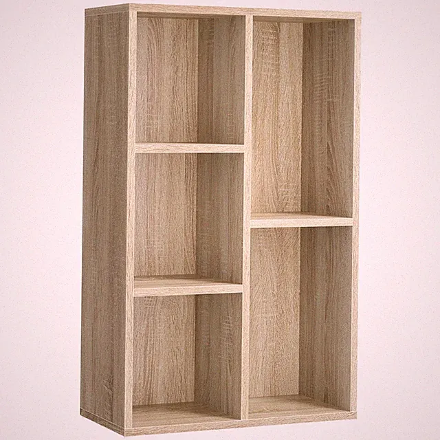 Bücherschrank, Bücherregal, mit 5 Fächern, Büroregal, Würfelregal, Standregal...