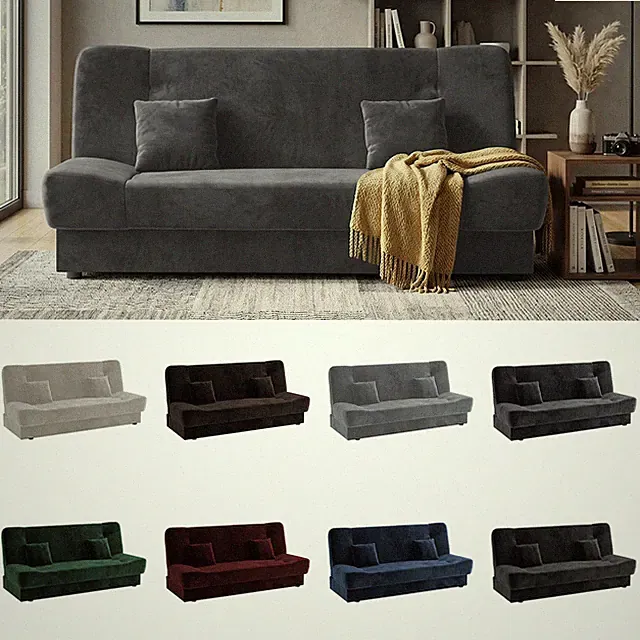 Bueno Sofa 3-Sitzer Couch Stoffsofa Sitzmöbel Polstersofa Loungesofa Klappsofa