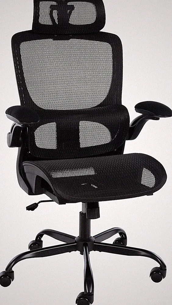 Bürostuhl Kaylee ergonomisch Lordosenstütze Armlehnen höhenverstellbar