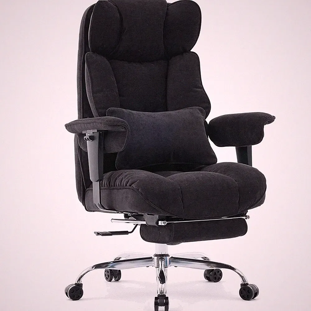 Bürostuhl Schwerlast bis 200kg Chefsessel mit Fußstütze Ergonomisch