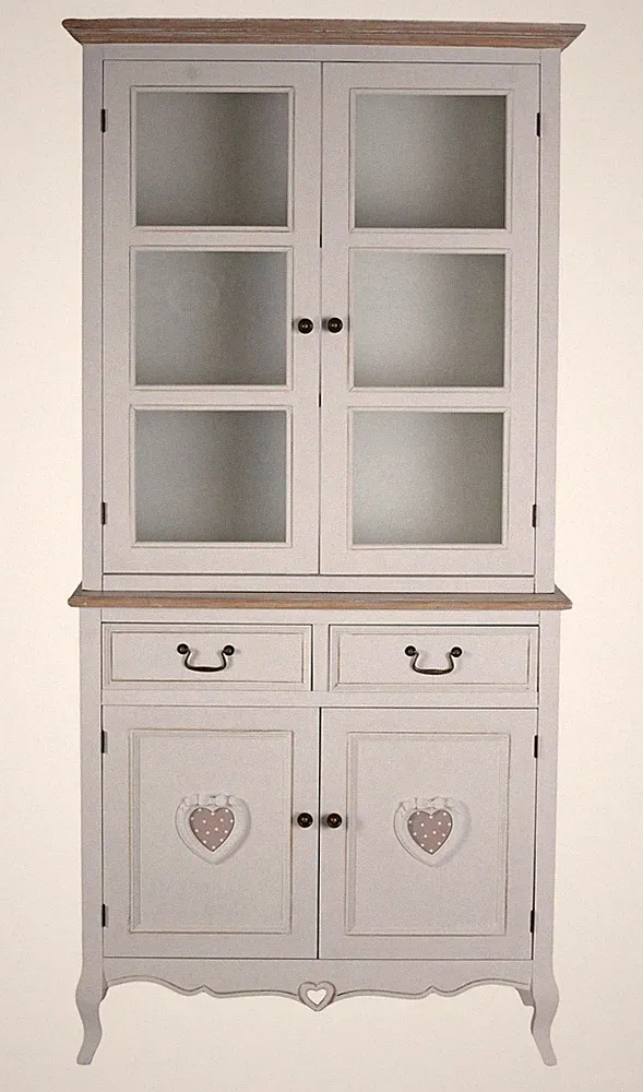 Küchenschrank Villa Vintage Vitrine Landhaus Shabby Chic