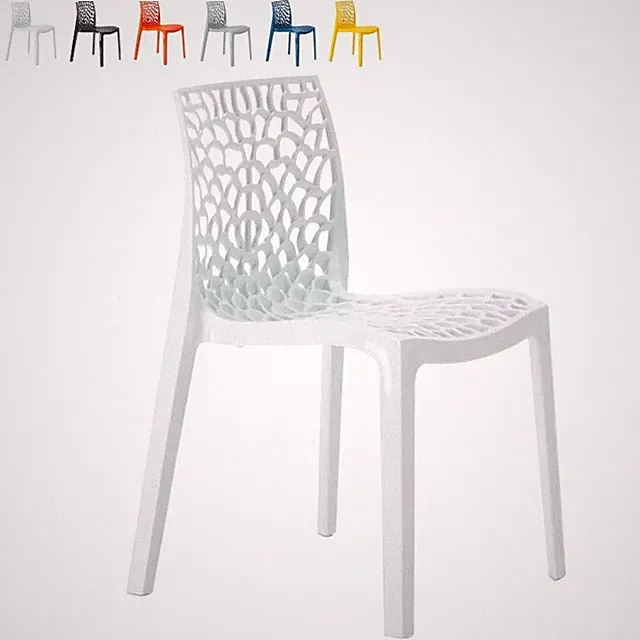 Bunte Designstühle Gruvyer Grand Soleil Außen Innenbereich Stühle Polypropylen