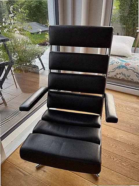 BW Sessel Icon Leder schwarz