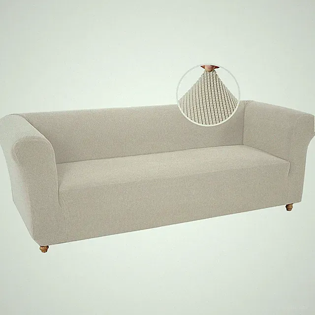 BXFUL Stretch Chesterfield Sofabezug 1 Stück Couch für Sofa, Elfenbein