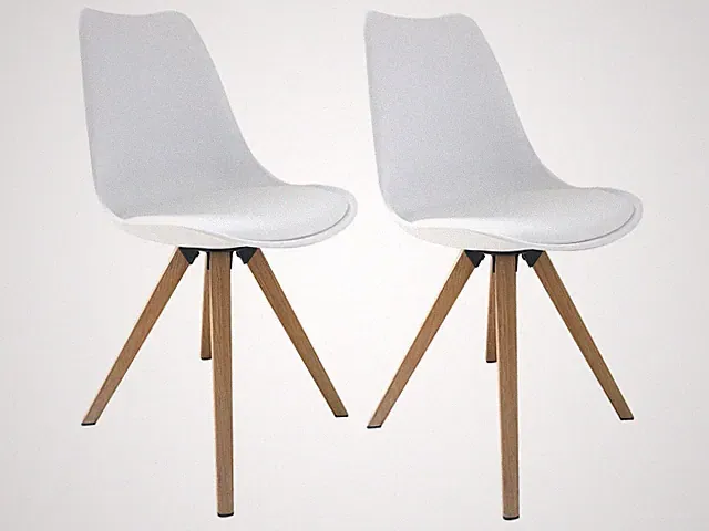BYLIVING Stuhl »Kira« 2er Set, in modernem, skandinavischem Stil - B-Ware