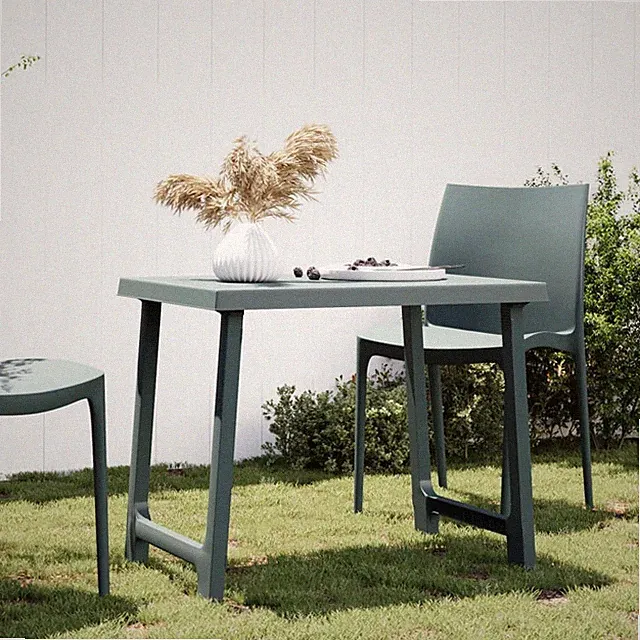 Campingtisch Gartentisch Picknicktisch Gartenmöbel Tisch PP Holzoptik vidaXL