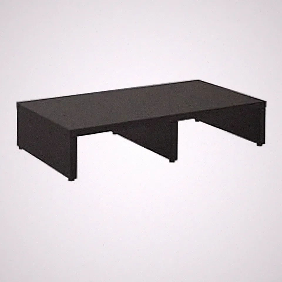 🖥️ CARO-Möbel Monitorstand – Ergonomischer Schreibtischaufsatz in Schwarz 🖥️