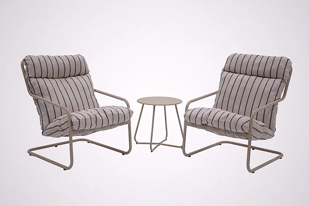 casa NOVA Lounge-Set OSLO beige Gartenset Loungemöbel Gartenmöbel