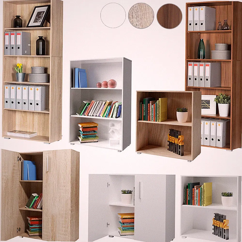CASARIA® Bücherregal Standregal Wandregal Aktenregal Büroregal Bücher Regal Holz