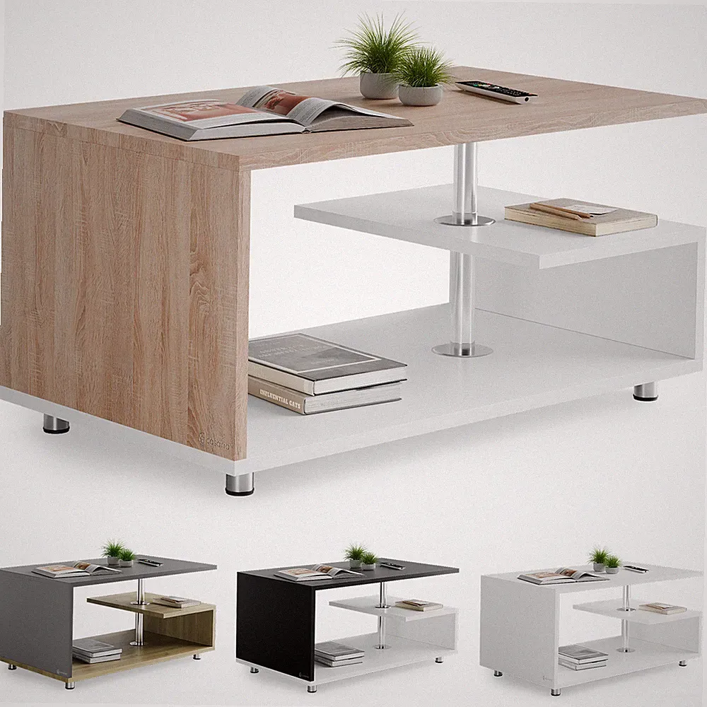 CASARIA® Couchtisch Wohnzimmertisch Beistelltisch Höhenverstellbar Holz Modern