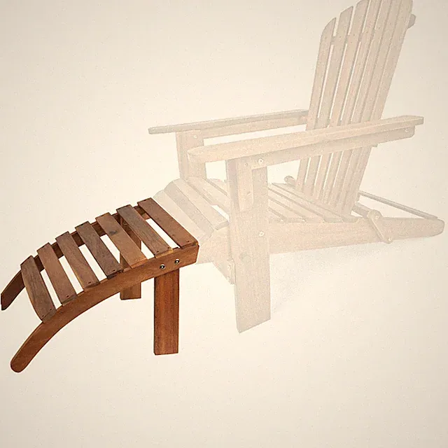 CASARIA® Fußstütze Holz Outdoor Wetterfest 160kg Belastbarkeit Balkon Garten