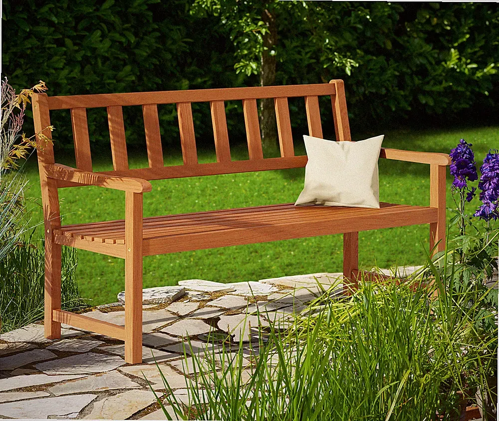 CASARIA® Gartenbank Sitzbank Parkbank wetterfest Akazienholz FSC®-Zertifiziert