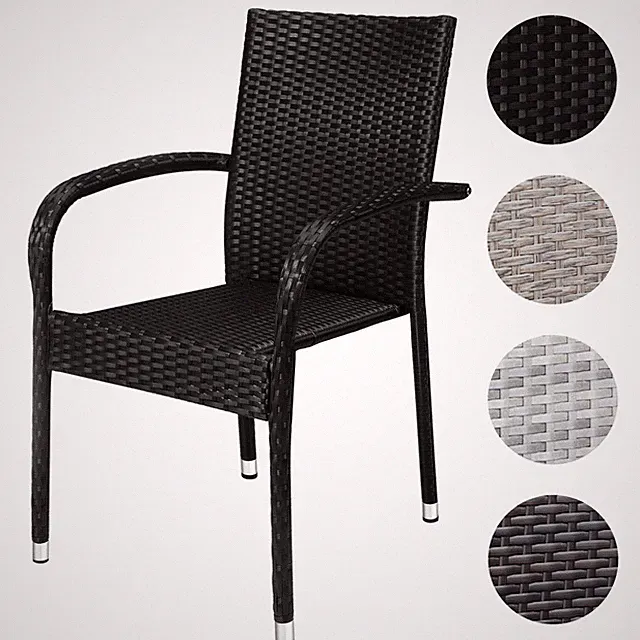 CASARIA® Gartenstühle Gartensessel Stapelstuhl Stapelbar Garten Balkon