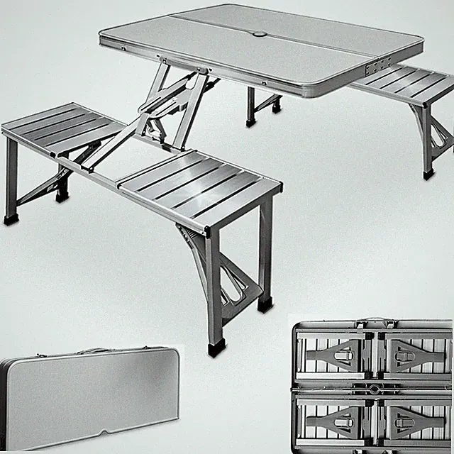 CASARIA® Klapptisch Campingtisch Gartentisch mit Stühlen Wetterfest Klappbar