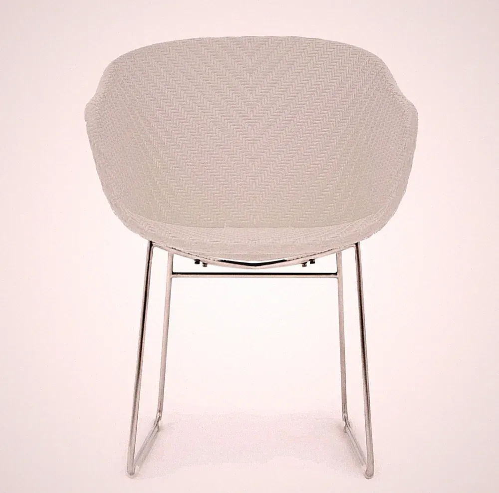 Casaria Luxus Polyrattan Gartenstuhl Monza Weiß Stuhl Möbel Edel Stabil modern