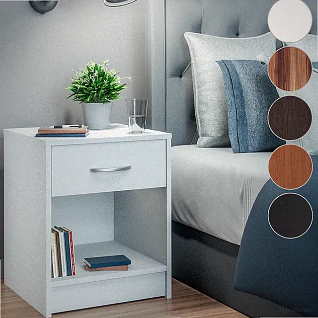 CASARIA® Nachttisch Nachtkonsole Nachtschrank Boxspringbett Holz Schlafzimmer