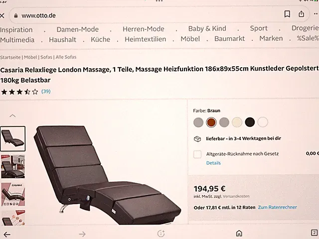 Casaria Relaxliege