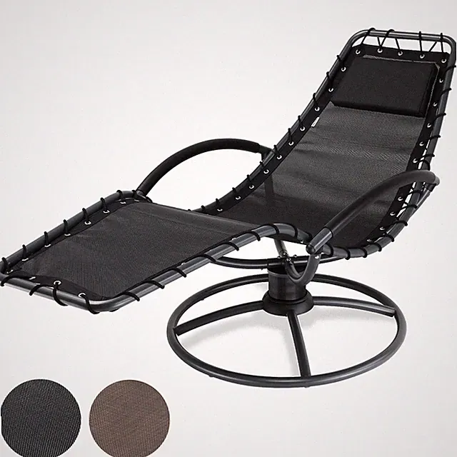 CASARIA® Sonnenliege Gartenliege Liegestuhl Schaukelliege Garten Relaxliege Eve