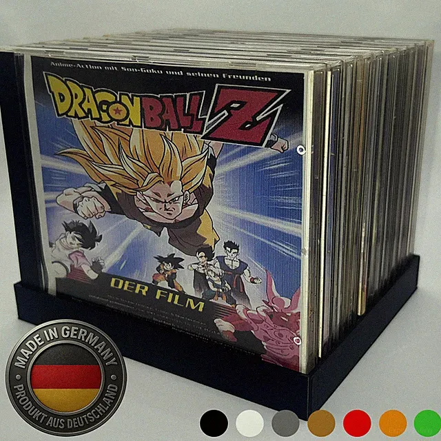 CD Aufbewahrung Halterung 1x10 – CD Halter für 10 Hüllen Organizer Aufsteller