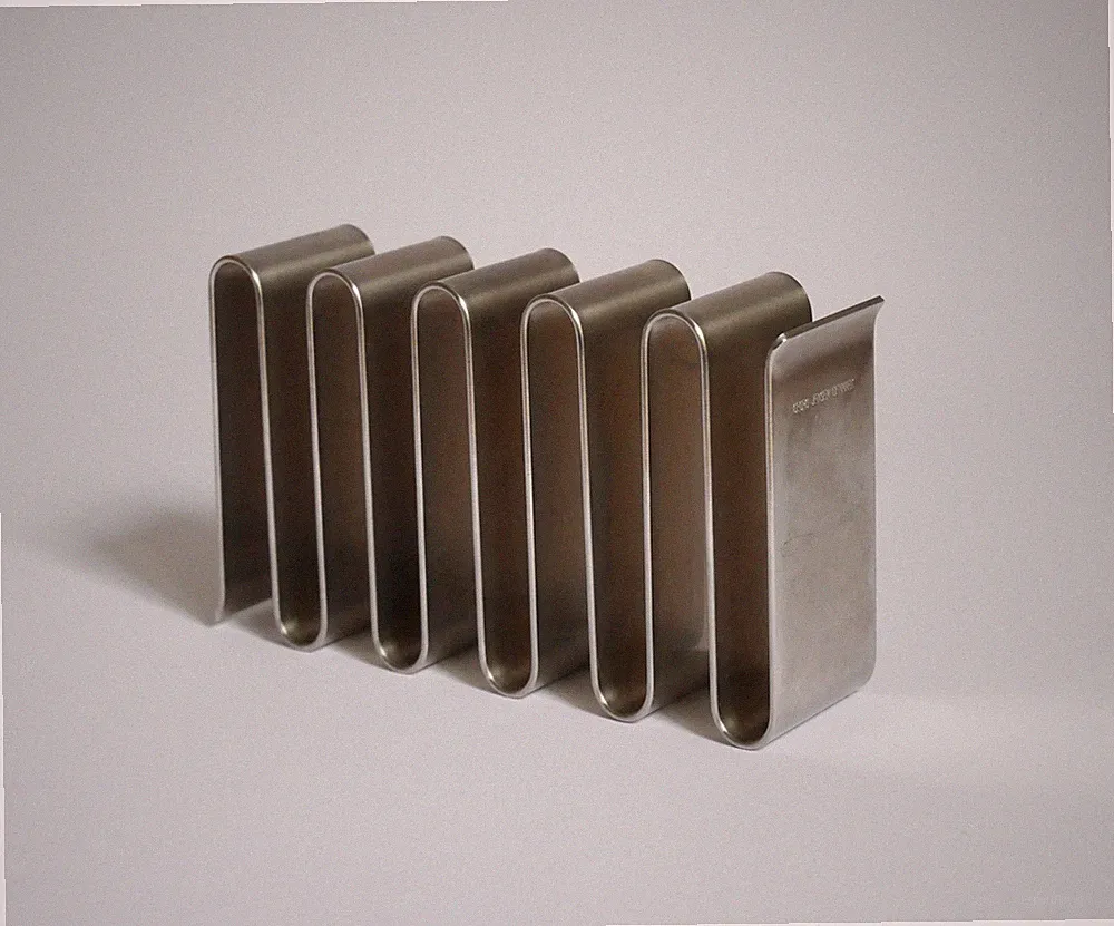 CD-Ständer, Schreibtisch-Organizer Georg Jensen Denmark Edelstahl