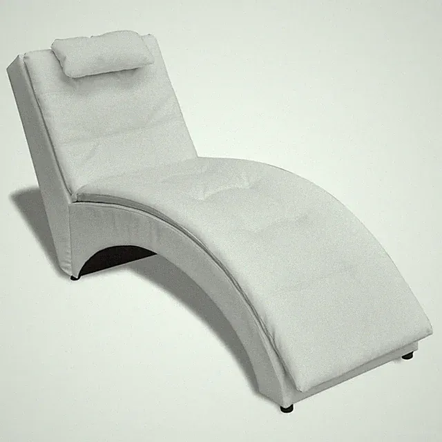 Chaiselongue Kunstleder Relaxliege Liegesessel Lounge Schwarz/Weiß vidaXL