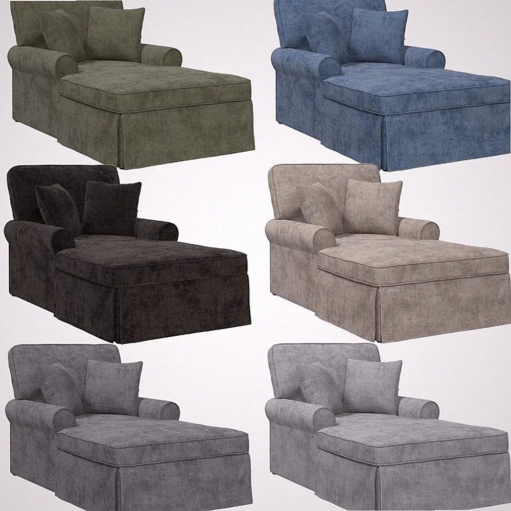 Chaiselounge mit Rock 157x91x91 cm Armlehne Loungesessel Lounge Sofa Akzentsessl