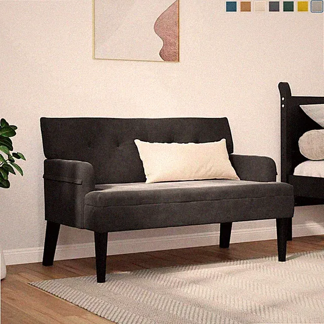 Chesterfield Bank Sitzbank Polsterbank Polstersofa Wohnzimmerbank 112x65,5x75cm