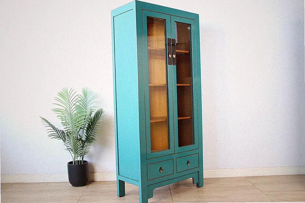 Türkis Vitrine