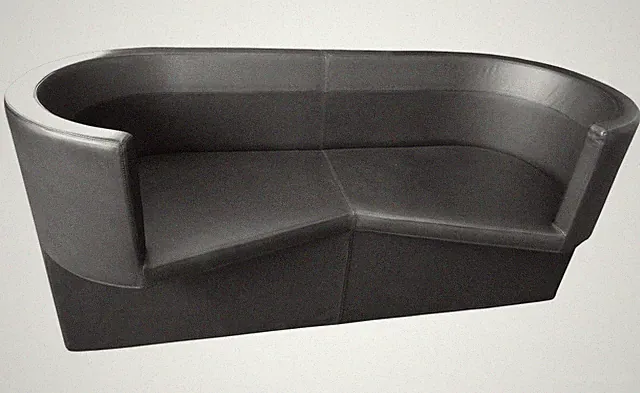 ClassiCon Sofa 2-Sitzer Odin- für Empfang/Besprechungsecke - Echtleder
