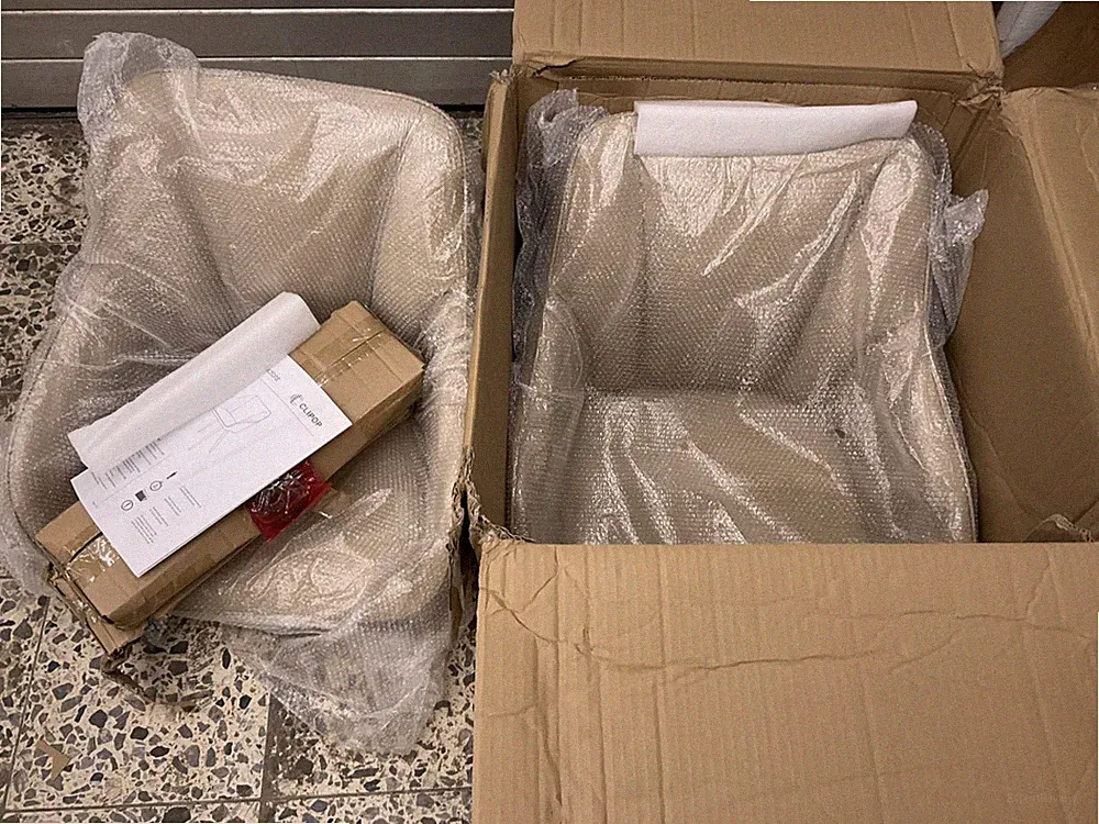 CLIPOP Esszimmerstühle 2er Set - Cream -Modell RW16 CLP-G-23002 - Neu !!!