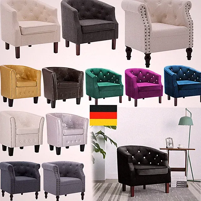 Cocktailsessel Loungesessel Clubsessel Armsessel Retro Sofa Sessel Lounge Chair