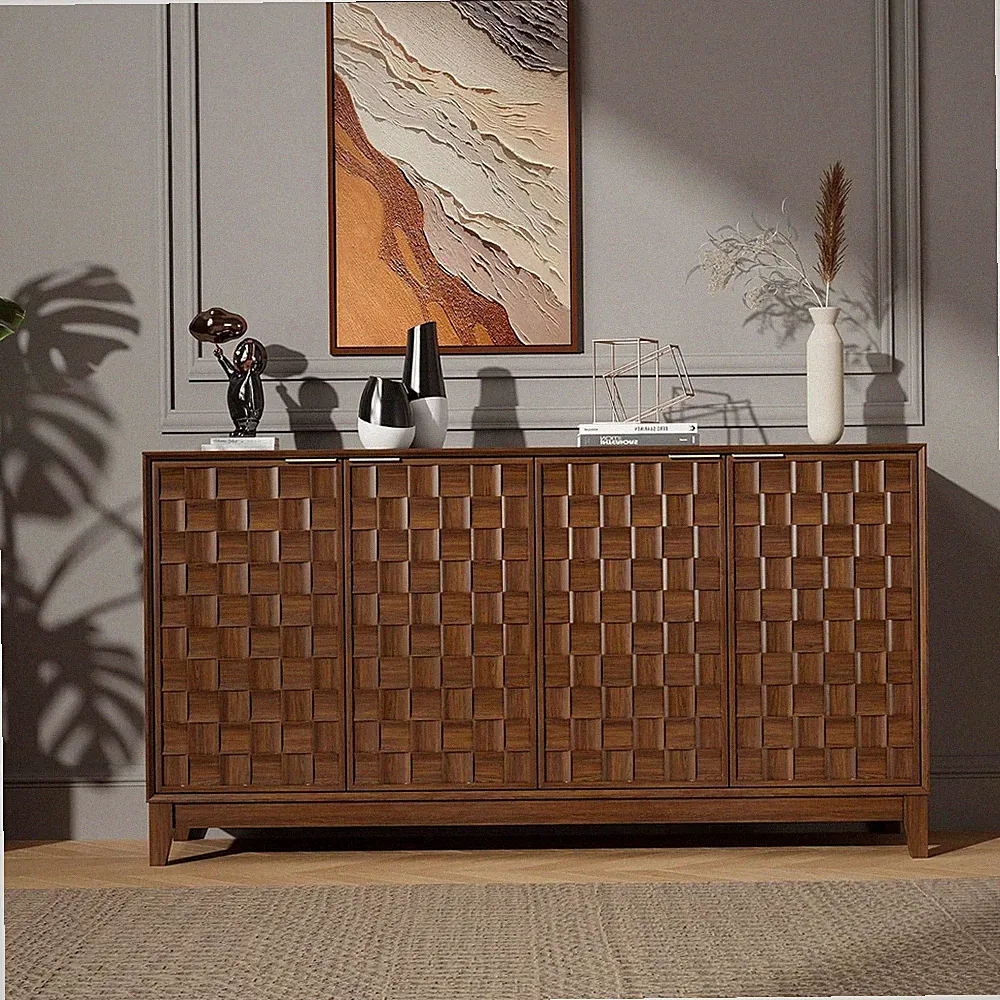 COLAMY Sideboard 150 Cm Holz Mit Stauraum – Modernes Sideboard Für Wohnzimmer, K