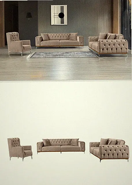 COLONIA 3+2+1 Sofa-Set, verschiedene Farben & Schlaffunktion & NEU sofort