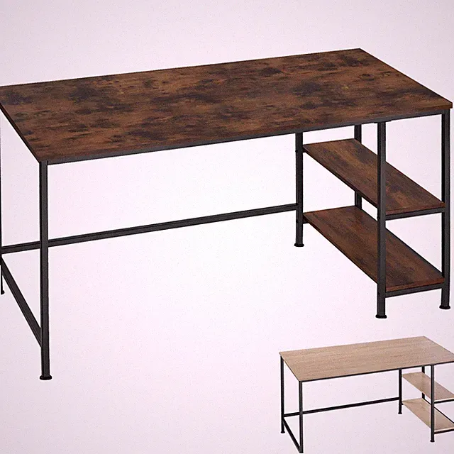 Computer-Schreibtisch Bürotisch Arbeitstisch Industrial Style 120 x 60 x 75,5 cm
