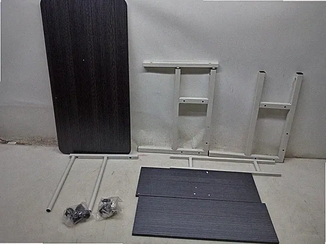 Computer-Schreibtisch, mobil, tragbarer Bueroschreibtisch 80x40x60–90cm