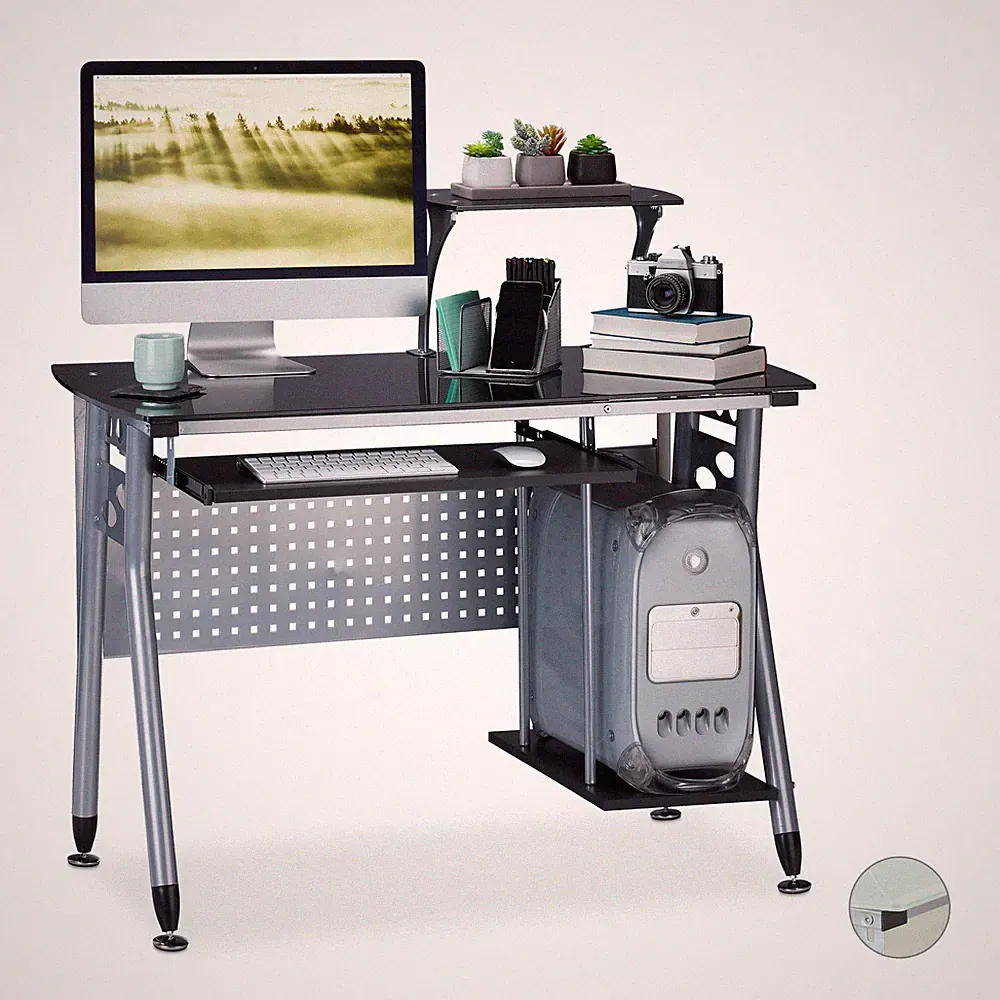 Computertisch Glas Büroschreibtisch Schreibtisch Jugendschreibtisch PC Tisch