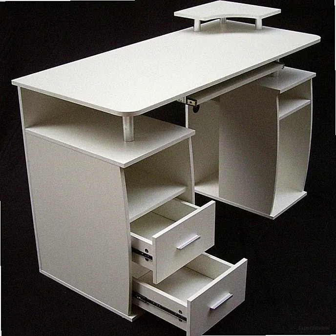 Computertisch PC-Tisch 120cm Arbeitstisch Gamingtisch Schreibtisch weiß 57040
