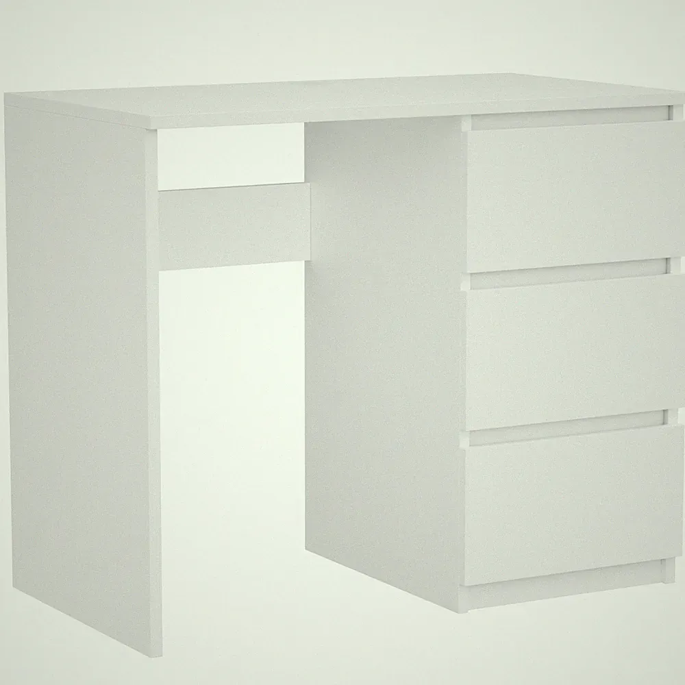 Computertisch Schreibtisch ComfortCove 90 cm platzsparend mit Schubladen
