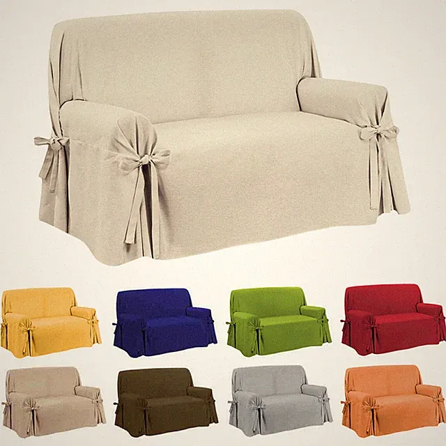 Copridivano Bogen 1 2 3 4 Setzt Baumwolle Einfarbig Salve Sofa Farben Sarani