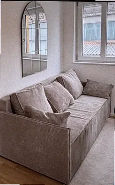 Cord Sofa Beige