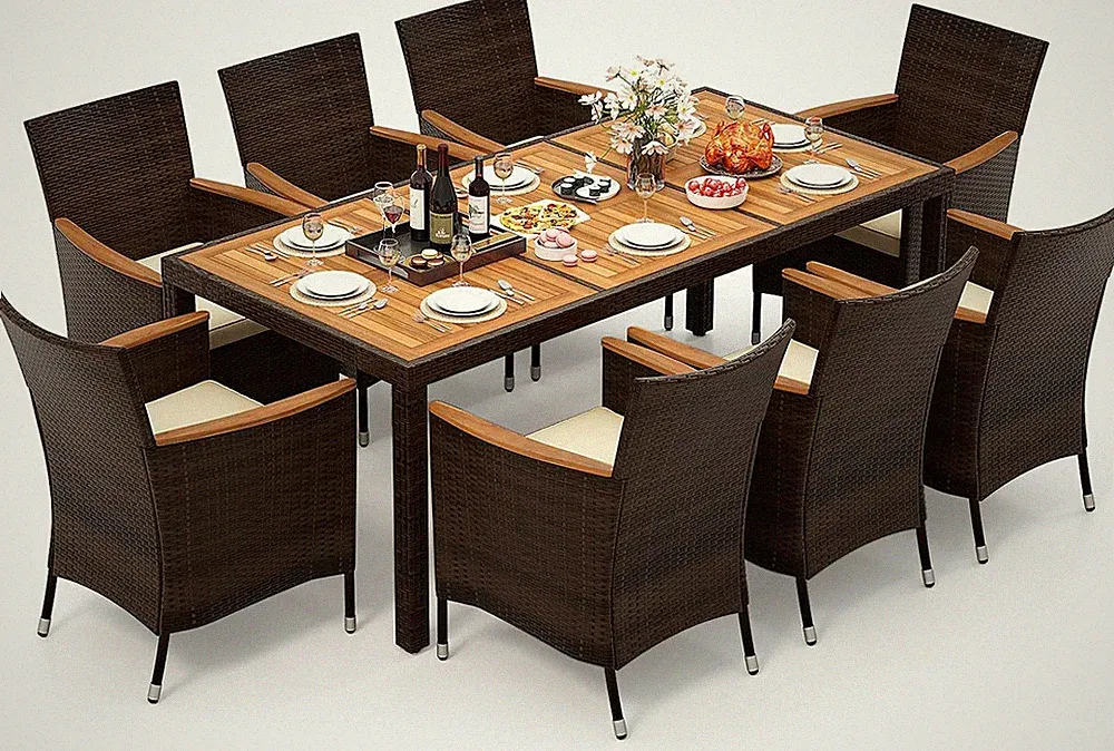 garten möbel set 8 personen