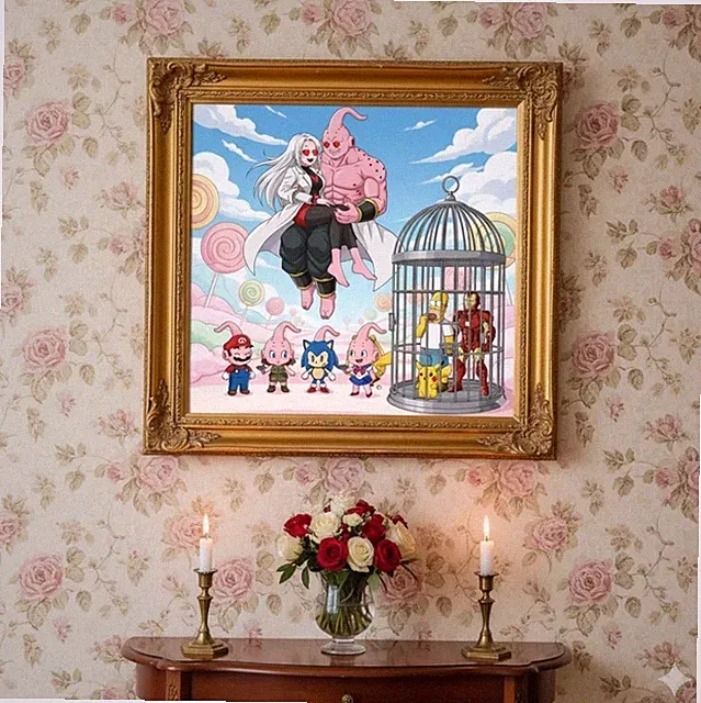 Cotton Pop-Culture Poster Kollektion Majin Bu Multiverse Liebhaber Fan Art Druck