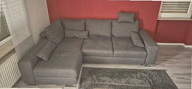Couch mit Schlaffunktion l form
