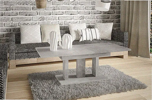 Couchtisch 110-140 cm erweiterbar ausziehbar Wohnzimmertisch modern design NEU