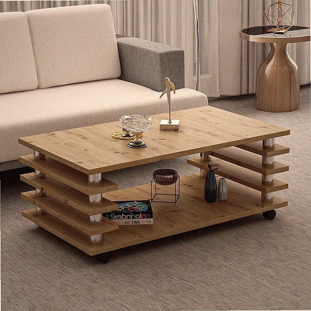 Couchtisch 115x65 cm Wohnzimmer Tisch Artizan Eiche Baarn Tische Beistelltisch 2