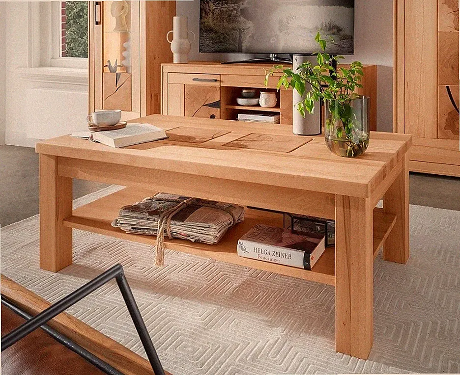 Couchtisch 118x70cm Massivholz Buche Kernbuche massiv geölt NEU OVP!!!