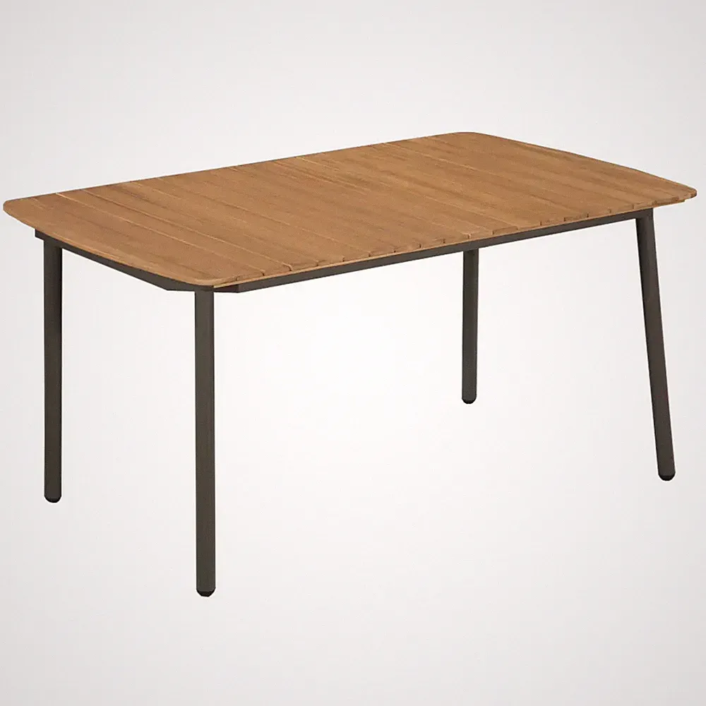 Couchtisch 150x90x72 cm Massivholz Akazie und Stahl
