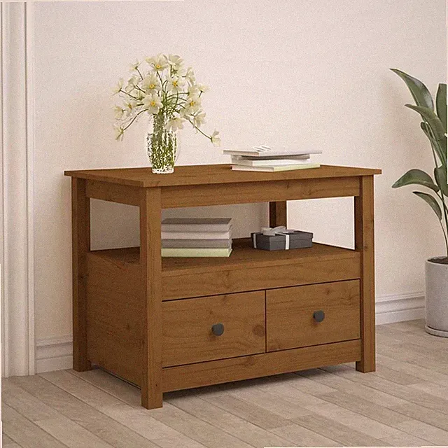 Couchtisch 71x49x55cm Massivholz Kiefer Beistelltisch mehrere Auswahl vidaXL