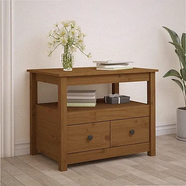 Couchtisch 71x49x55cm Massivholz Kiefer Beistelltisch mehrere Auswahl vidaXL